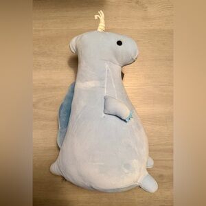 NWT Livheart Characters Blue Roomies Super Soft Dinosaur Plush 15” Tall